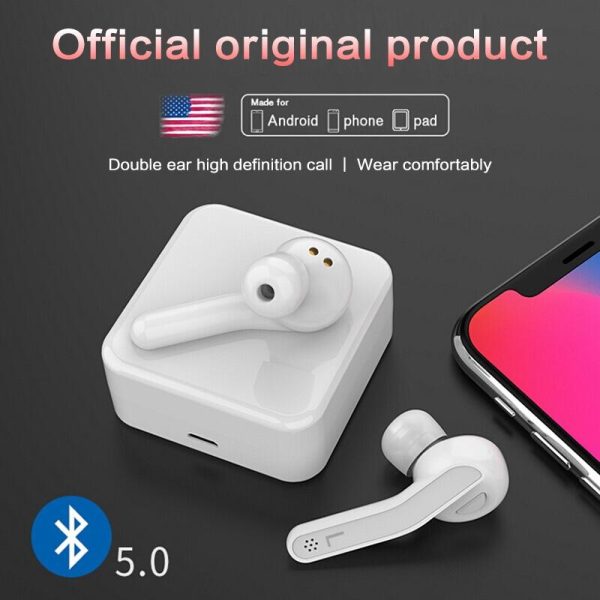 Mini Touch Control Wireless Earbuds with Charger Box - Hifi Bluetooth Tws - White - Image 10