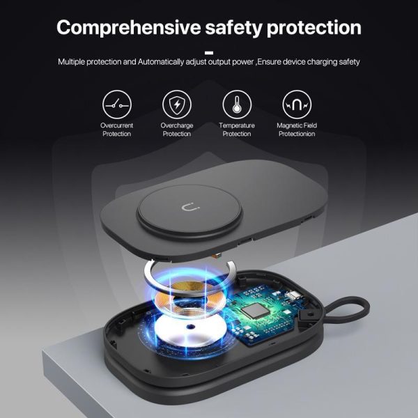 3 In 1 Magnetic Wireless Charger For Apple Devices - White - Image 8