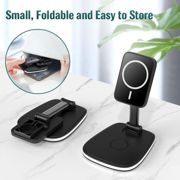15W Multifunctional Desktop Wireless Charger - White - Image 5