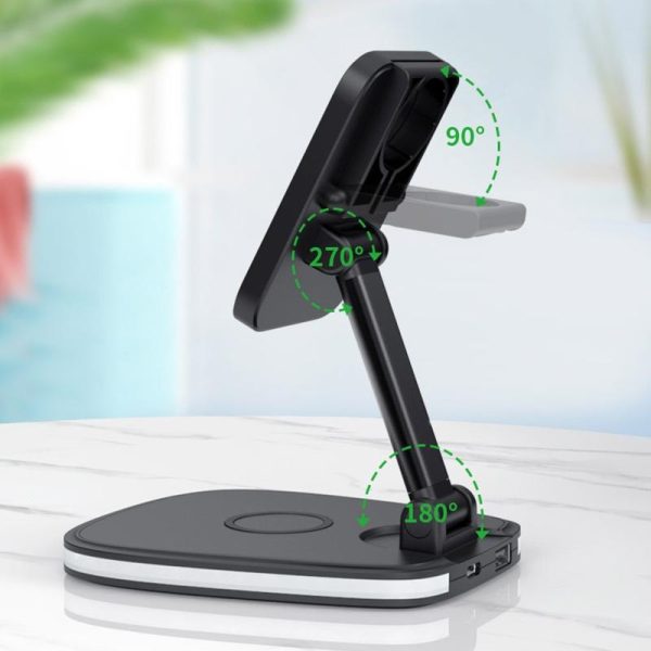 15W Multifunctional Desktop Wireless Charger - White - Image 6