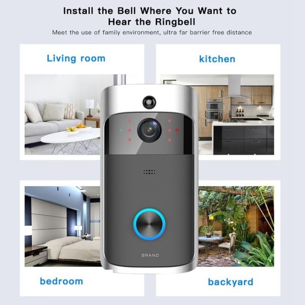Smart Wifi Video Doorbell With Night Vision - Remote Monitoring - Image 8