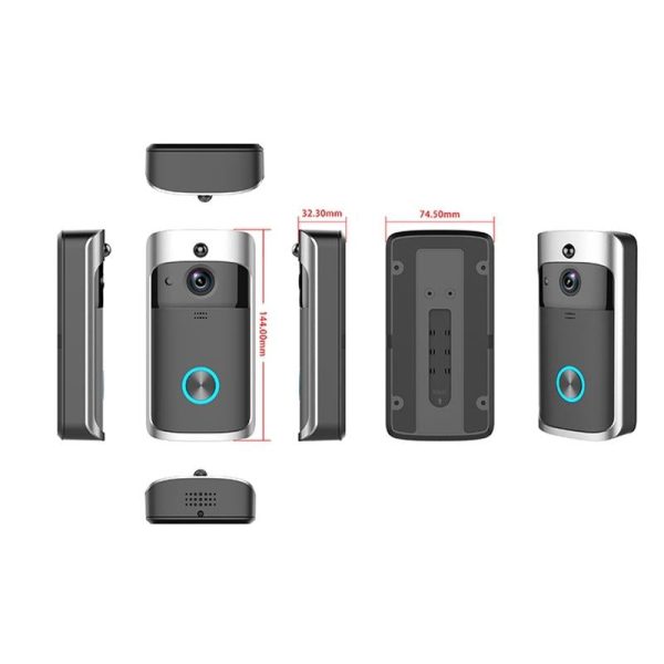 Smart Wifi Video Doorbell With Night Vision - Remote Monitoring - Image 9