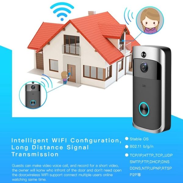 Smart Wifi Video Doorbell With Night Vision - Remote Monitoring - Image 13