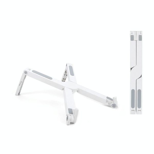 Foldable Non-slip Laptop Stand - Plastic Silicone - White