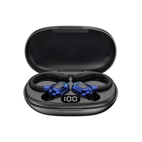 Wireless Bluetooth Earphones with Charging Case - F8 - Red Double Ear - Image 2