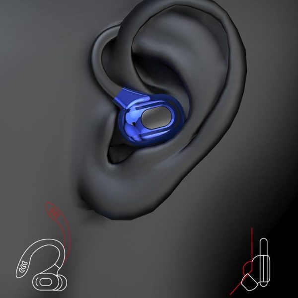 Wireless Bluetooth Earphones with Charging Case - F8 - Red Double Ear - Image 10