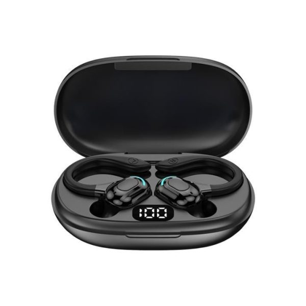Wireless Bluetooth Earphones with Charging Case - F8 - Red Double Ear - Image 11