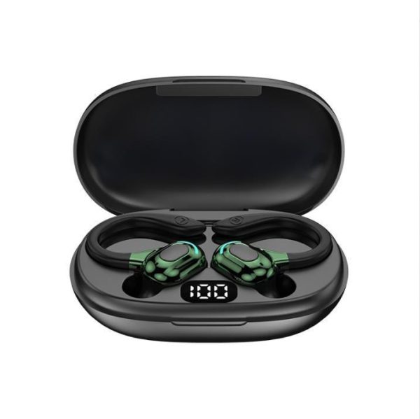 Wireless Bluetooth Earphones with Charging Case - F8 - Red Double Ear - Image 13