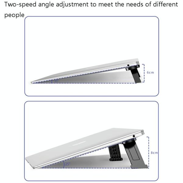 Portable Vertical Laptop Cooling Stand - Desktop Mount - White - Image 5