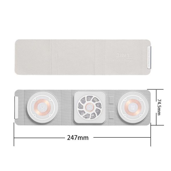 3 In 1 Portable Magsafe Wireless Charger - White - Image 3