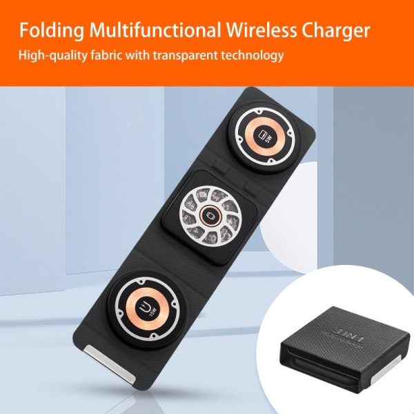 3 In 1 Portable Magsafe Wireless Charger - White - Image 4