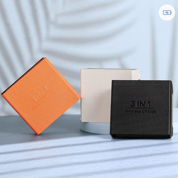 3 In 1 Portable Magsafe Wireless Charger - White - Image 8