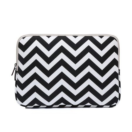 10 Wavy Pattern Notebook Liner Bag - Wavy Design - Black