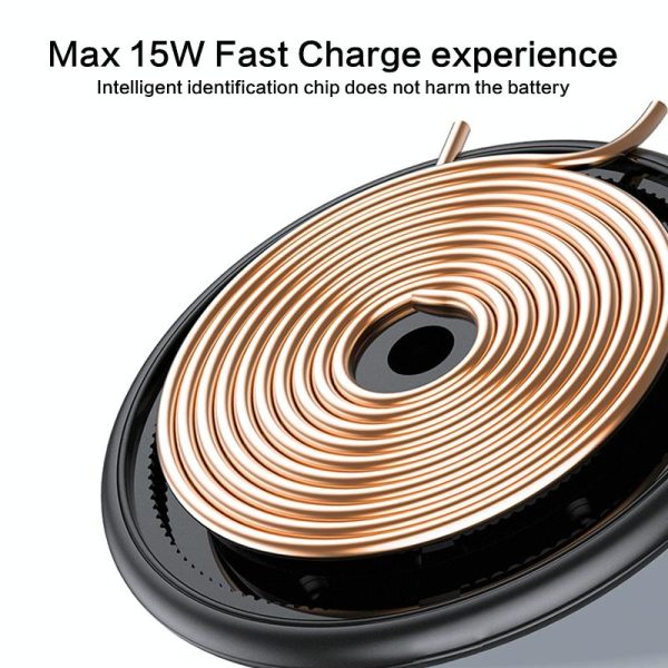 15W Desktop Wireless Charging Pad - White - Image 5