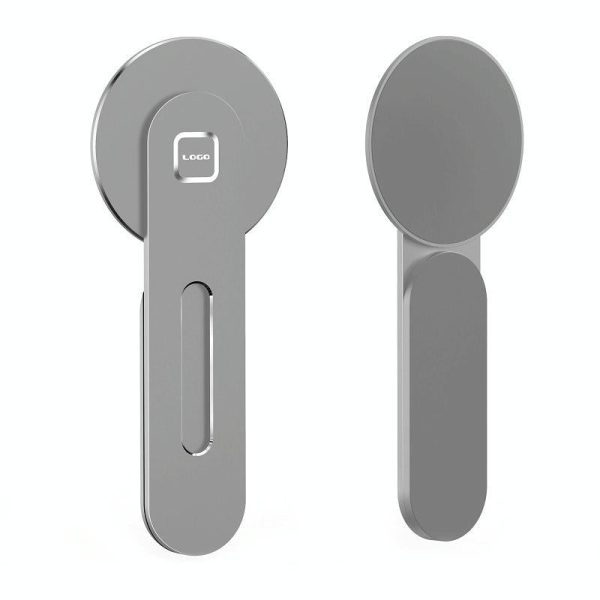 Aluminum Magnetic Phone Stand for Laptop Expansion - Silver - Image 9