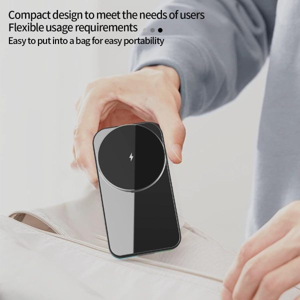 Foldable 3 In 1 Rgb Led Wireless Charger - White - Image 7