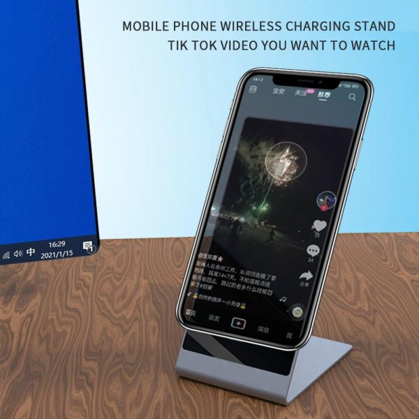 15W Magnetic Wireless Charger For Iphone Silver - Image 5