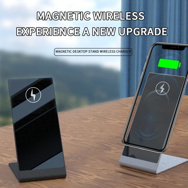 15W Magnetic Wireless Charger For Iphone Silver - Image 6