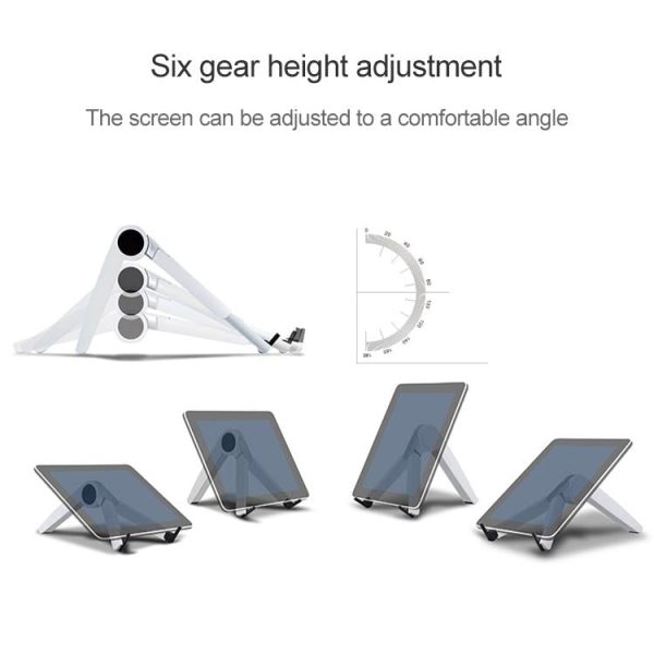 Triangle Cooling Bracket for Tablets Laptops and Desktops - White - Image 5
