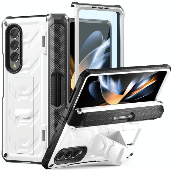 Foldable Shockproof Phone Case for Samsung Galaxy z Fold 4 / 5g - White