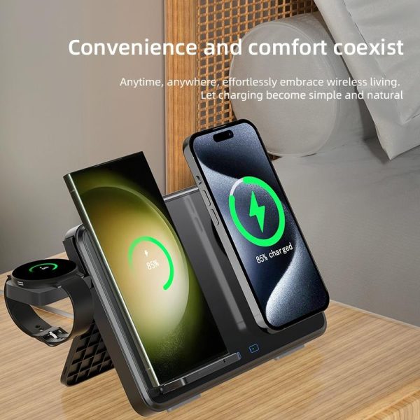 15W Magnetic Wireless Charger With Night Light - White - Image 8