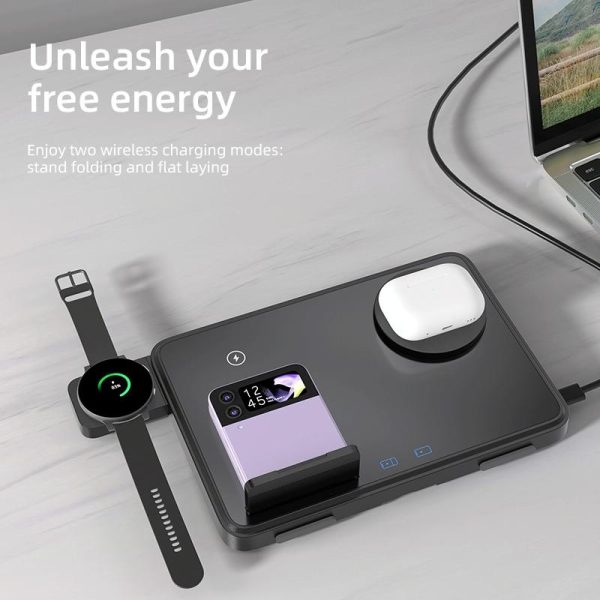15W Magnetic Wireless Charger With Night Light - White - Image 9