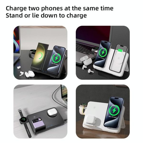 15W Magnetic Wireless Charger With Night Light - White - Image 10