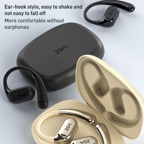 Wireless Bluetooth Earphone Ear-mounted - White - Image 3