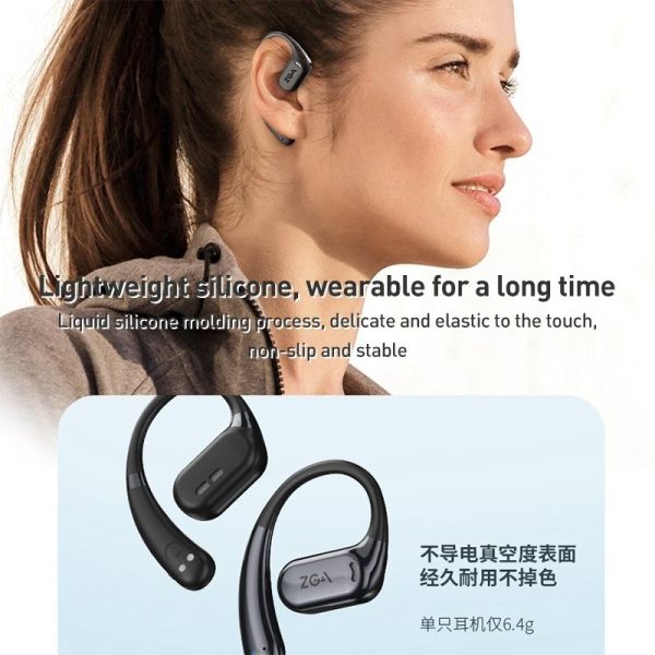 Wireless Bluetooth Earphone Ear-mounted - White - Image 6