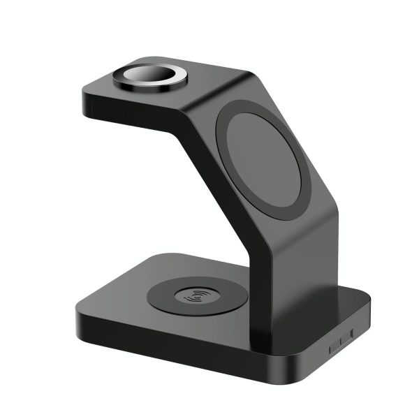 3 In 1 Magnetic Wireless Charger For Iphone Iwatch Airpods - Black - Image 10