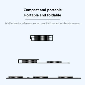 15W 3 In 1 Magnetic Wireless Charger - Blue - Image 7