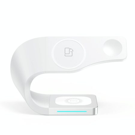4 In 1 Magnetic Wireless Charger For Iphone Iwatches Airpods - White