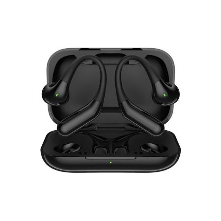 Wireless Half In-ear Sports Earphones - Black