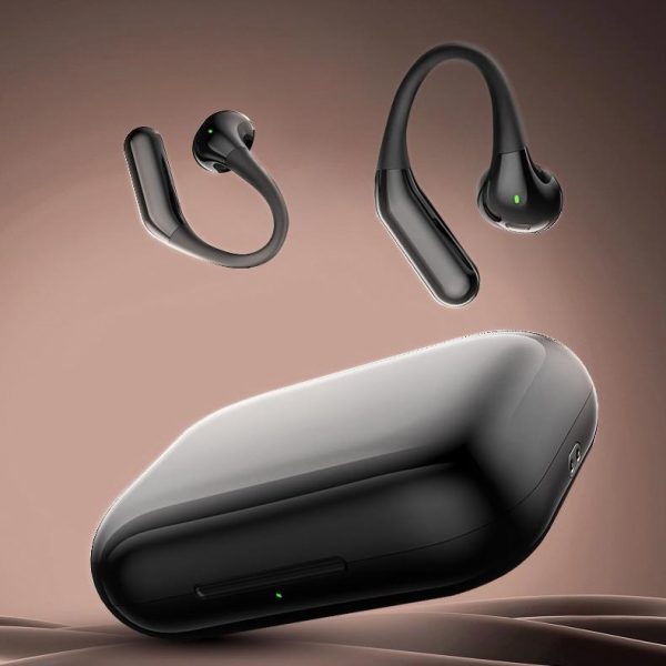 Wireless Half In-ear Sports Earphones - Black - Image 3