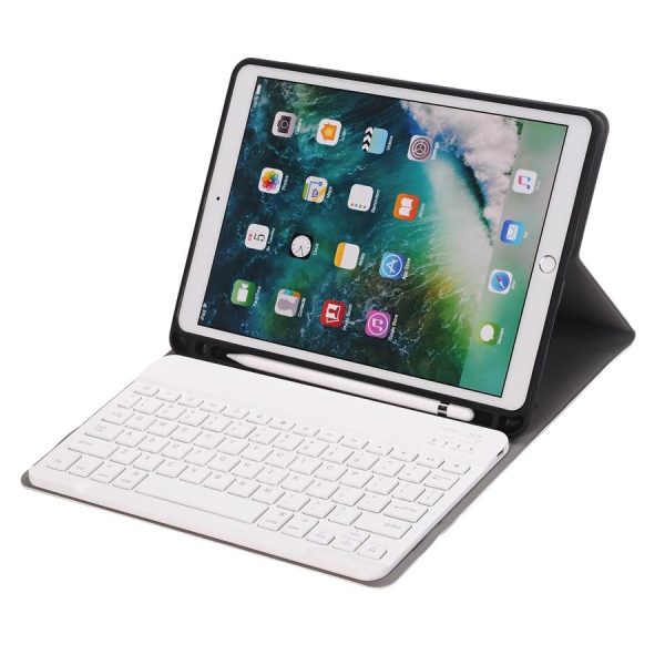 Bluetooth Keyboard Leather Tablet Case For Ipad Air 3 / Pro 10.5 / 10.2 - Detachable - Dark Blue - Image 9