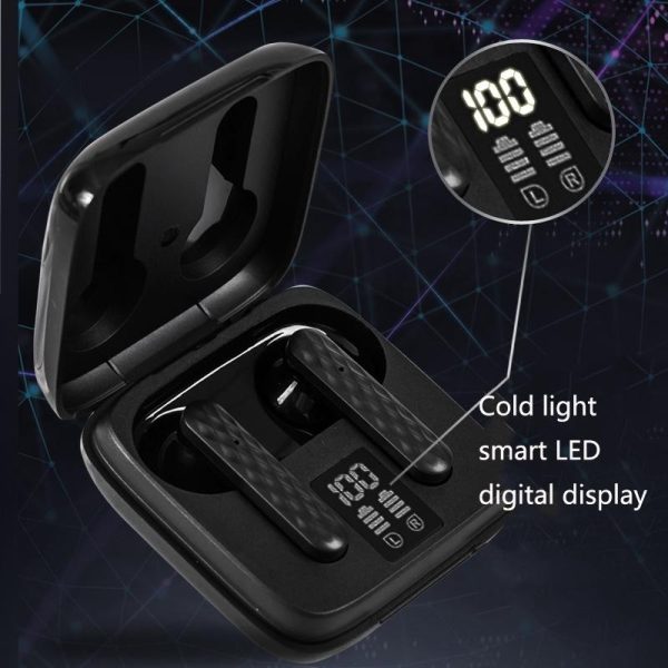 Wireless In-ear Earphone with Touch Control and Led Display - Bluetooth 5.0 - White - Image 6