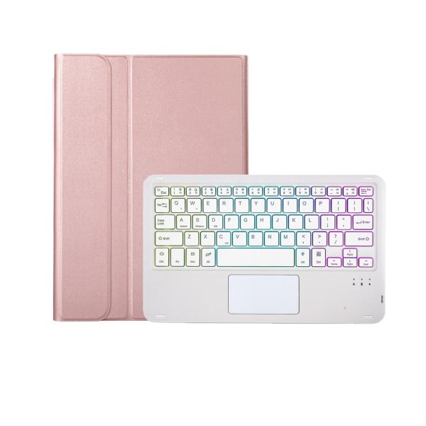 Bluetooth Keyboard Leather Tablet Case For Ipad 9.7 2018 & 2017 / Pro 9.7 / Air 2 With Touch Pad And Pen Slot - Gold - Image 8