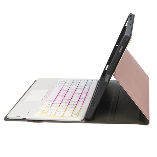 Bluetooth Keyboard Leather Tablet Case For Ipad 9.7 2018 & 2017 / Pro 9.7 / Air 2 With Touch Pad And Pen Slot - Gold - Image 11