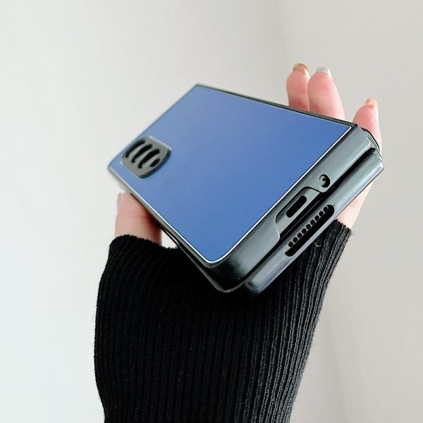 Aluminum Foldable Phone Case for Samsung Galaxy z Fold 4 - Blue - Image 5