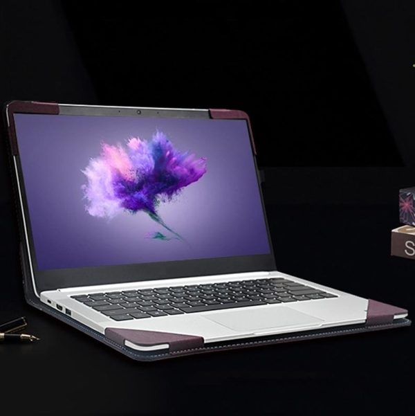 Protective Leather Case for Huawei Honor Magicbook - Slim Design - Wine Red - Image 8