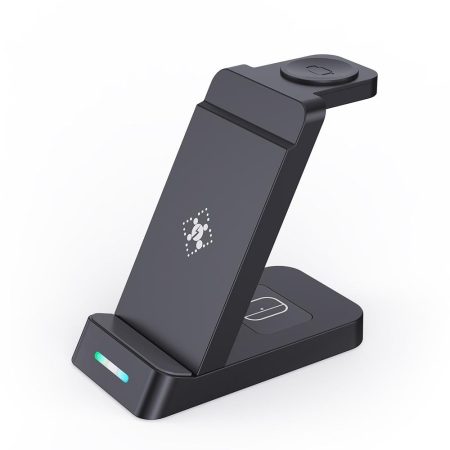 15W 3 In 1 Wireless Charger For Samsung Watch And Galaxy Buds - Black