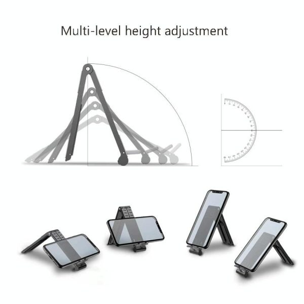 Foldable Metal Laptop Stand for Cooling and Ergonomic - Silver - Image 9
