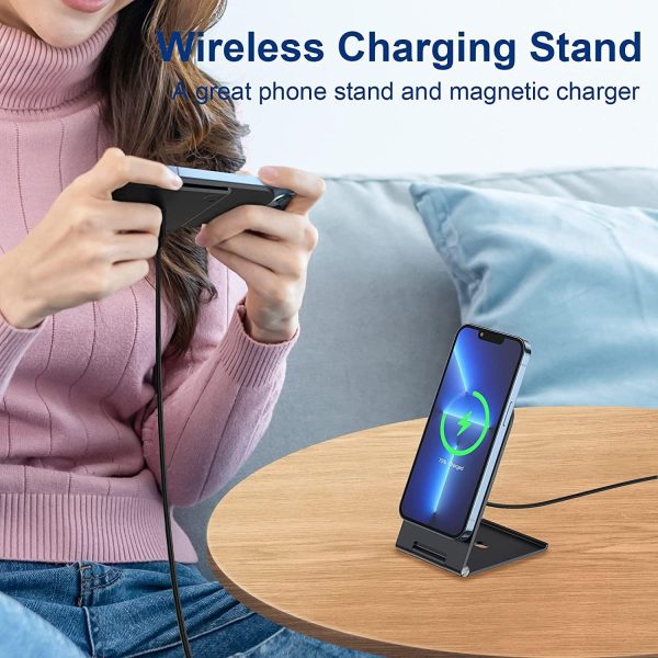 15W Magnetic Wireless Charger For Iphone 12+ - Silver - Image 5