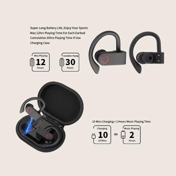 Jho-a9 Tws Wireless Bluetooth Earphones with Charging & Storage Bag - Image 6