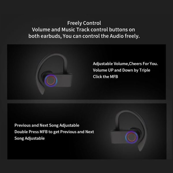 Jho-a9 Tws Wireless Bluetooth Earphones with Charging & Storage Bag - Image 9