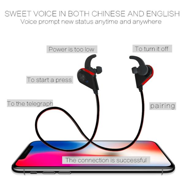 Wireless Bluetooth In-ear Headset with Magnetic Switch & Indicator Light - Black - Image 7