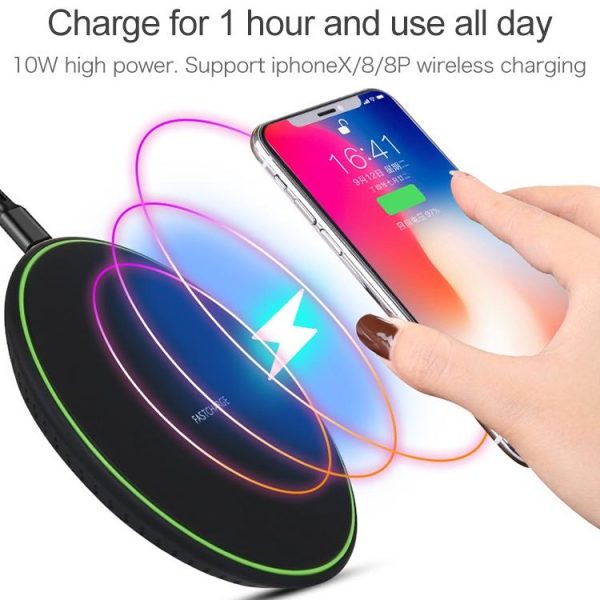 10W Fast Wireless Charger For Android & Iphone - Image 6