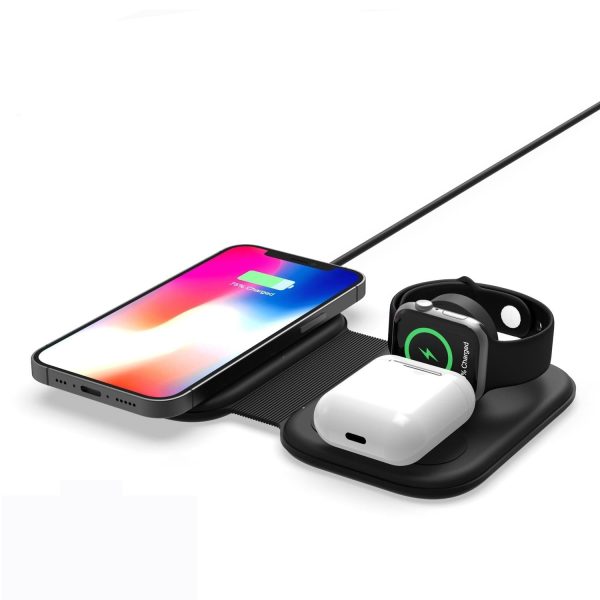 15W 3 In 1 Magnetic Wireless Charger For Iphone Apple Watch Airpods - Image 2