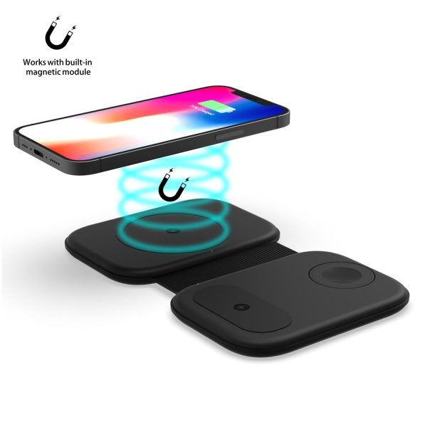 15W 3 In 1 Magnetic Wireless Charger For Iphone Apple Watch Airpods - Image 4