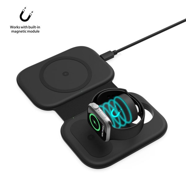 15W 3 In 1 Magnetic Wireless Charger For Iphone Apple Watch Airpods - Image 6